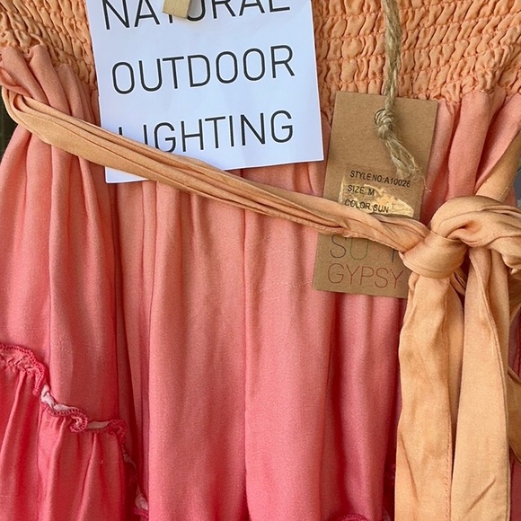 NWT Surf Gypsy Sunset Satin Shorts ONLY- ombré dip dye soft NO TOP INCLUDED - Picture 14 of 16